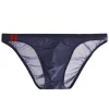 Men's Sexy Low Waist Ice Silk Transparent Ultra-Thin Breathable U-Convex Briefs