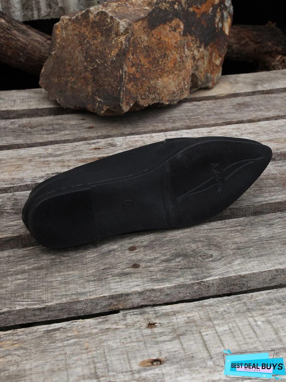 Simple PPlain Color Pointed Toe Flat Loafers