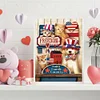 Diamond Painting -DIY Full Square Drill Flag Dog Cat