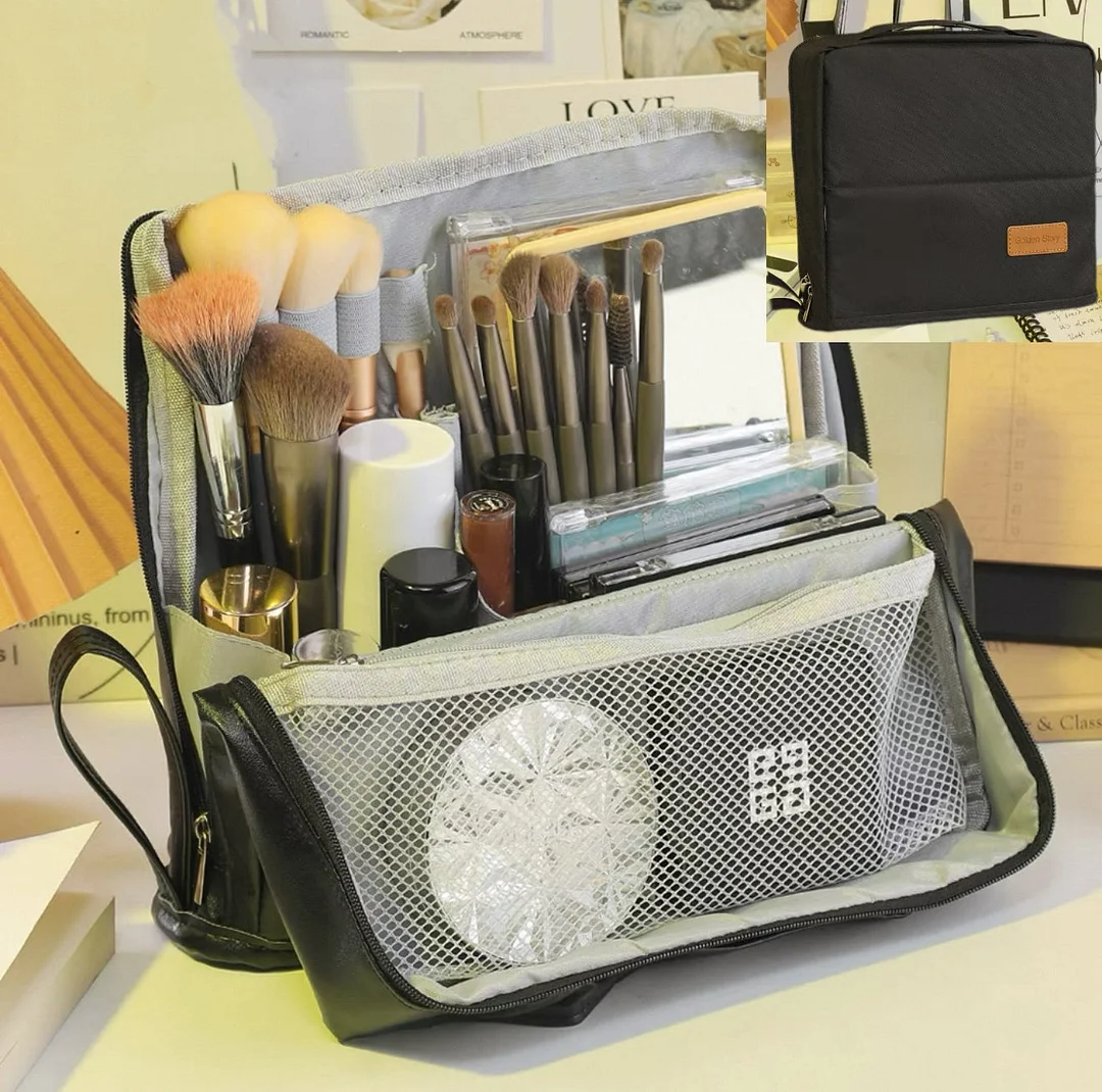 Standing Makeup Bag &ndash; Portable, Large Capacity