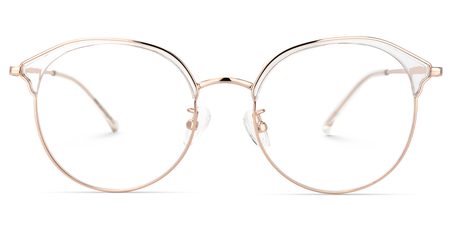 Kaleb Gold Rund Brille Gold