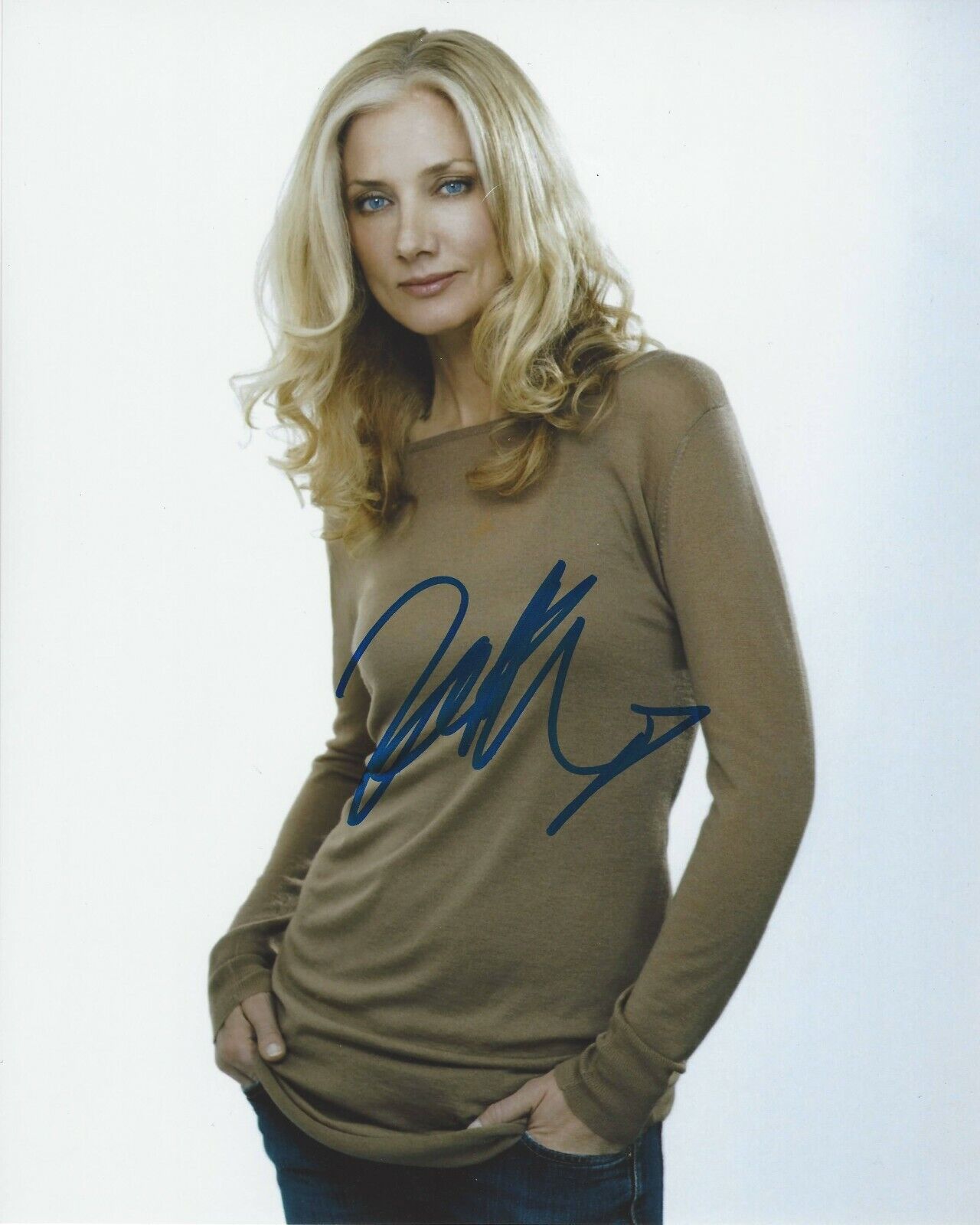 ACTRESS JOELY RICHARDSON HAND SIGNED 8x10 Photo Poster painting w/COA THE ROOK NIP/TUCK PATRIOT