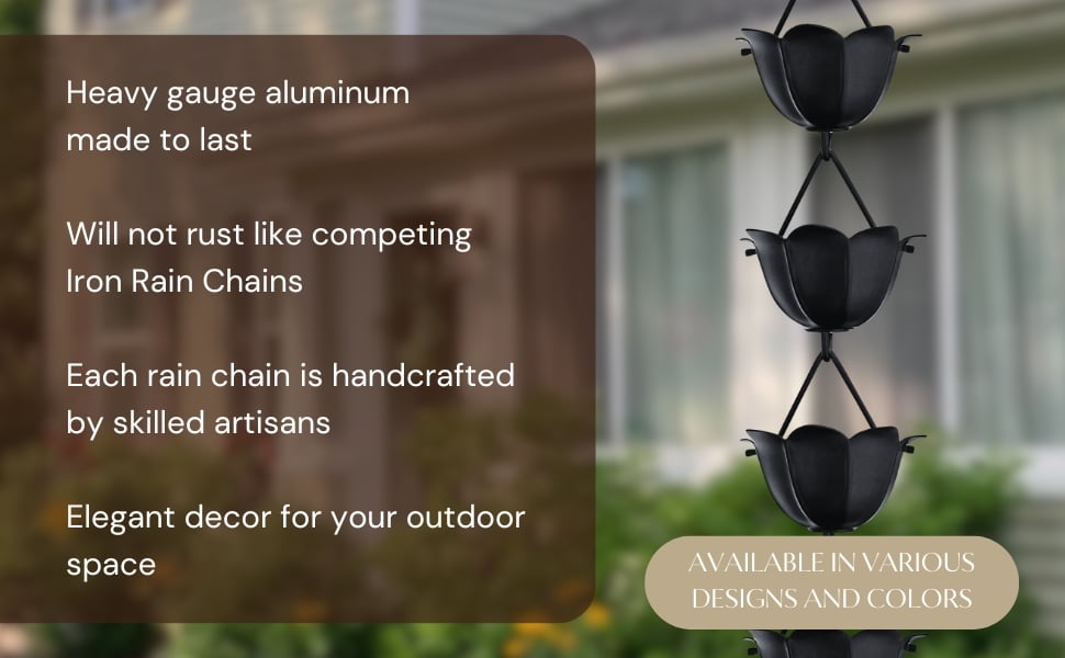 monarch rain chains aluminum rain chains decorative gutter down spouts