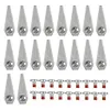 18Pcs Grass Cutter Blade Anti-rust for Bosch Indego 800 1000 1200 (Silver)
