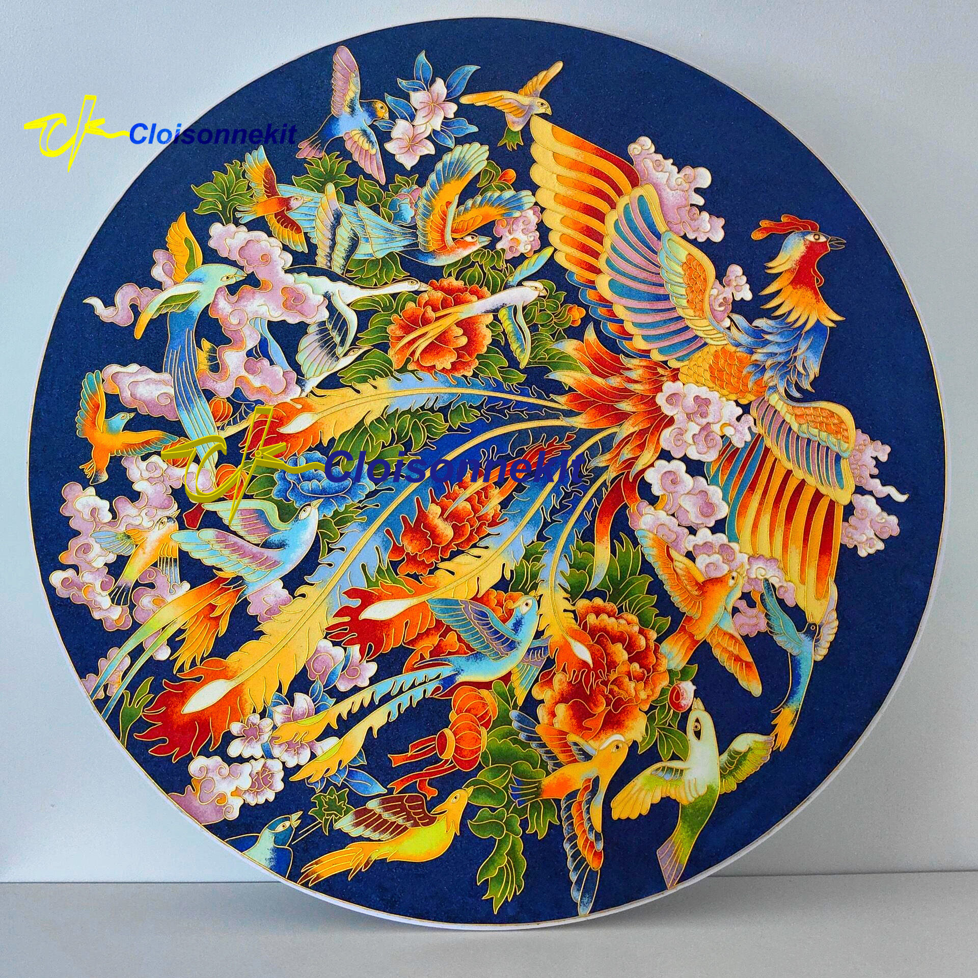 Birds Paying Homage to the Phoenix - Cloisonnekit