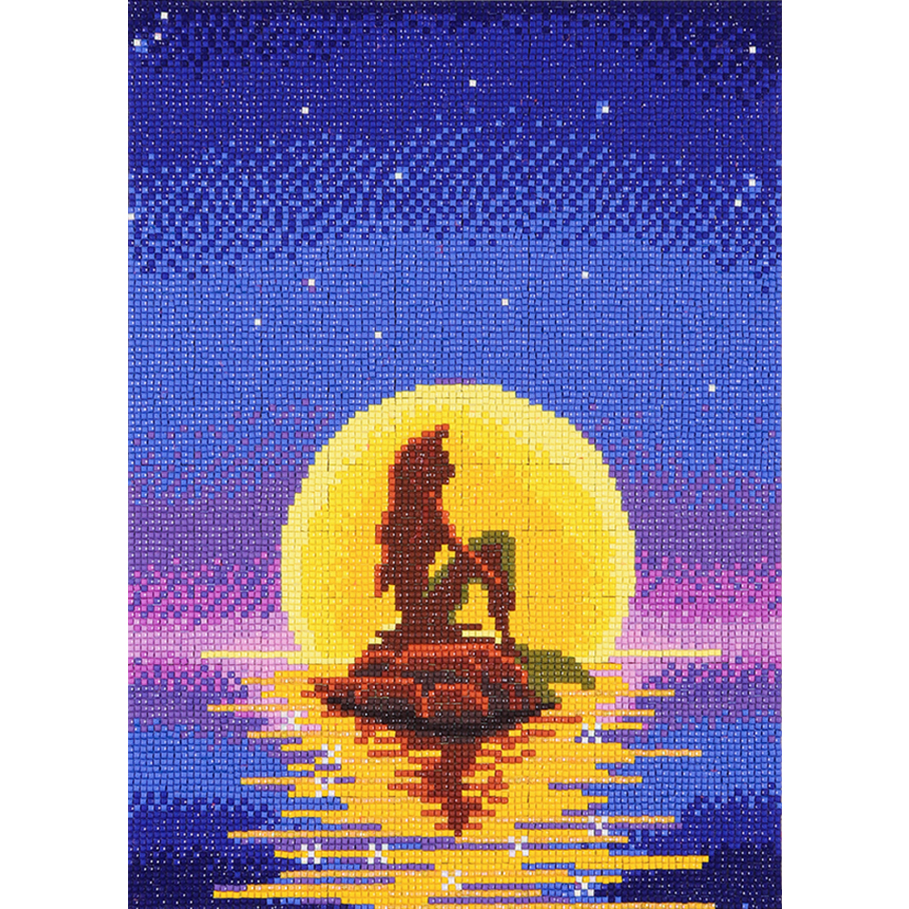 

Moon Fishtail Beauty - Square Drill Diamond Painting - 30*40CM, 501 Original