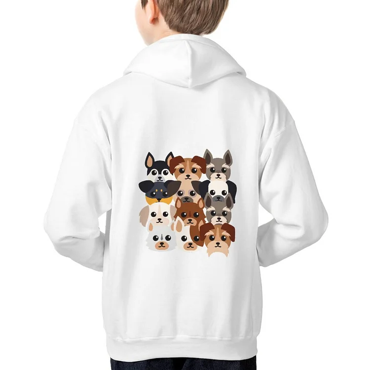 Children's Hoodie Cartoon Dog Stack T-shirts