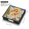 Christmas Angel DIY PU Diamond Painting Note Box with 160 Papers Memo Box