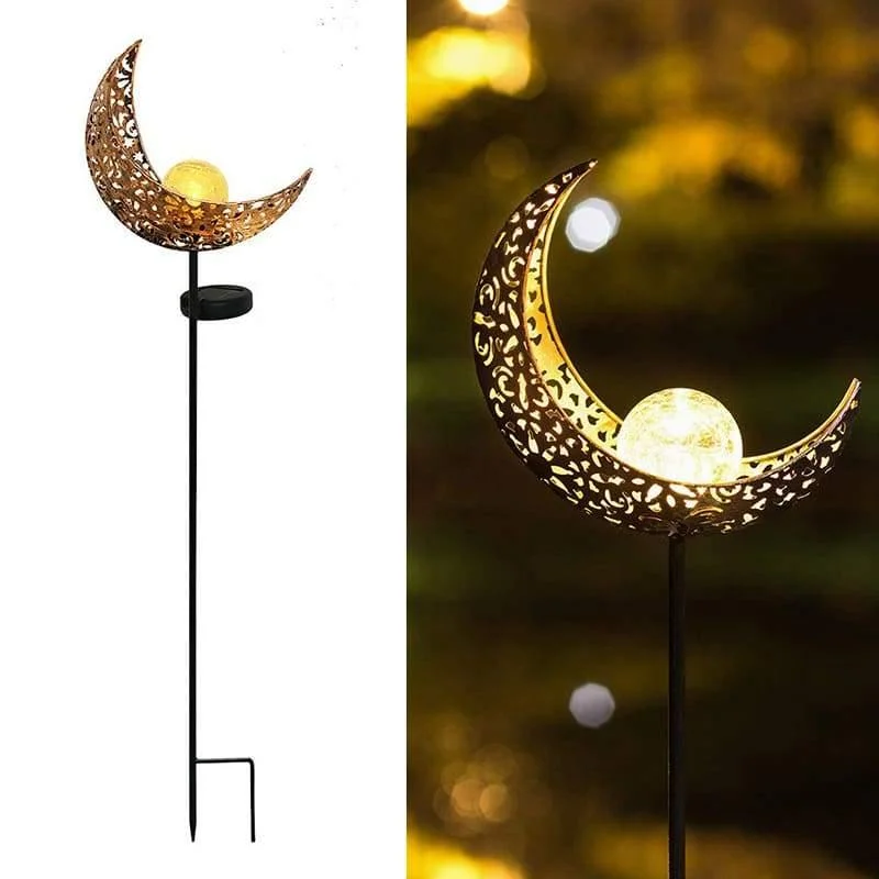 2021 Upgrade Solar Powered Garden Moon Lights