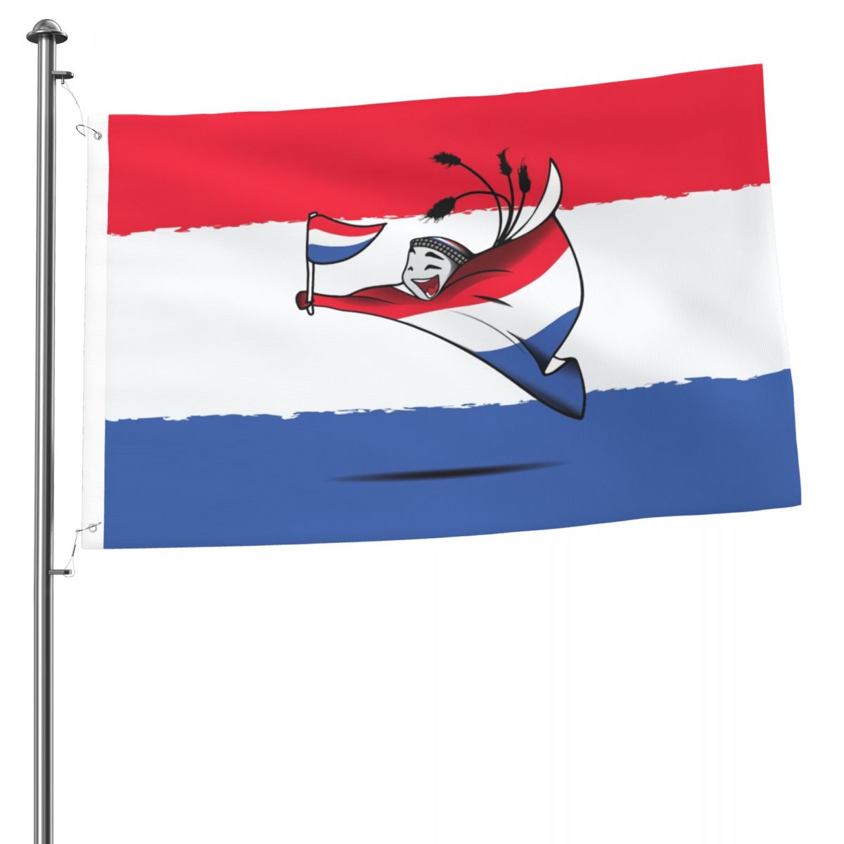Netherlands World Cup 2022 Mascot 2x3FT Flag