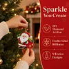 9pcs DIY Double-Sided Rhinestone Acrylic Diamond Painting Christmas Tree Pendant(Christmas Tree)