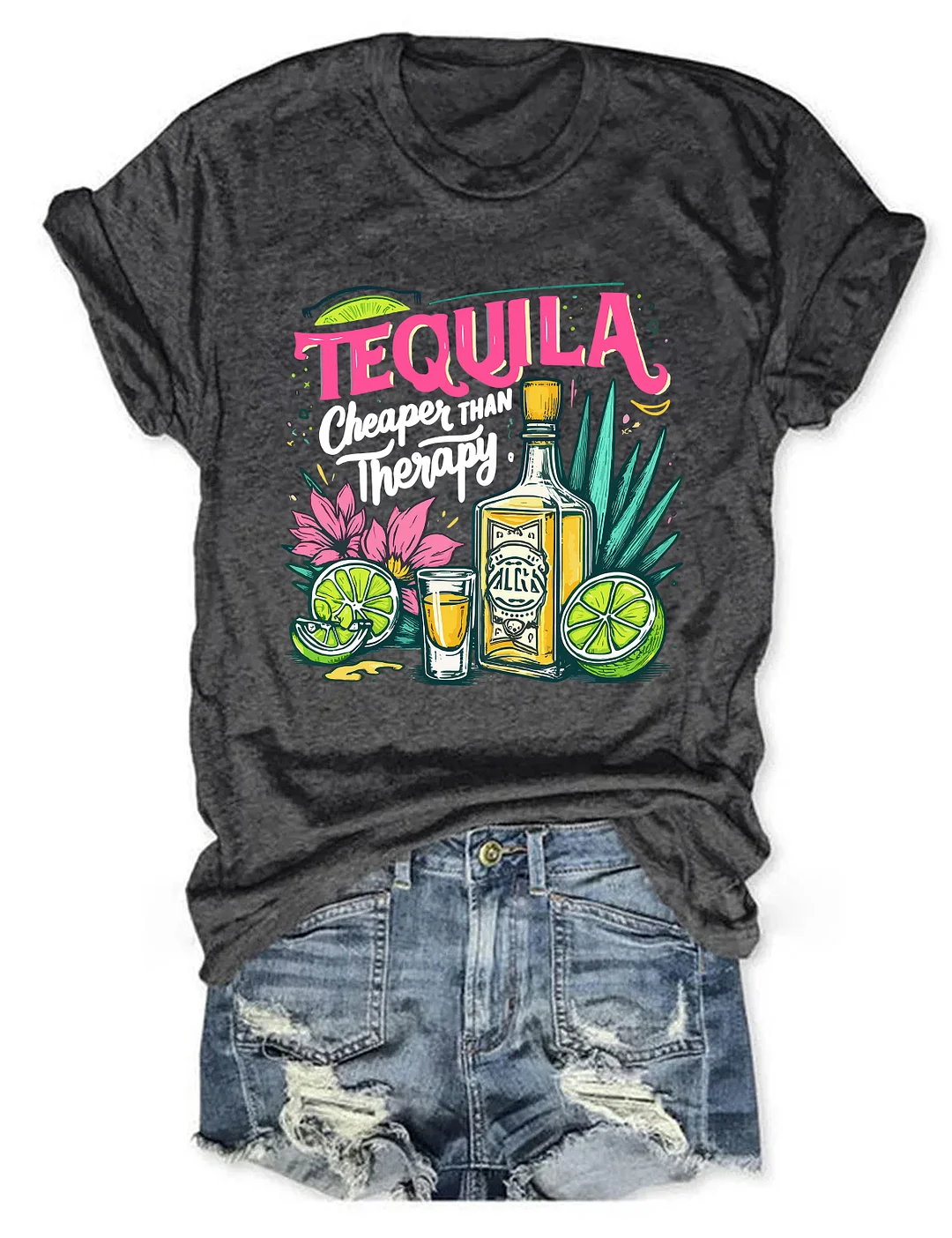 Tequila Cheaper Than Therapy T-shirt