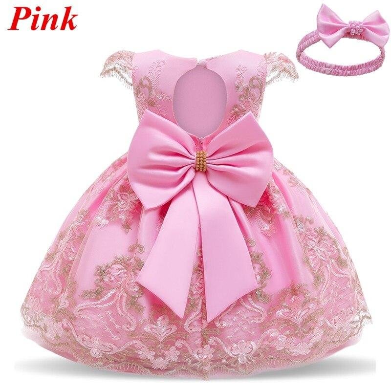 Baby Girls Lace Princess Dress 1st 2st Birthday Party Dress 1 2 Year Old Newborn Christening Gown Toddler Kid Christmas Clothing