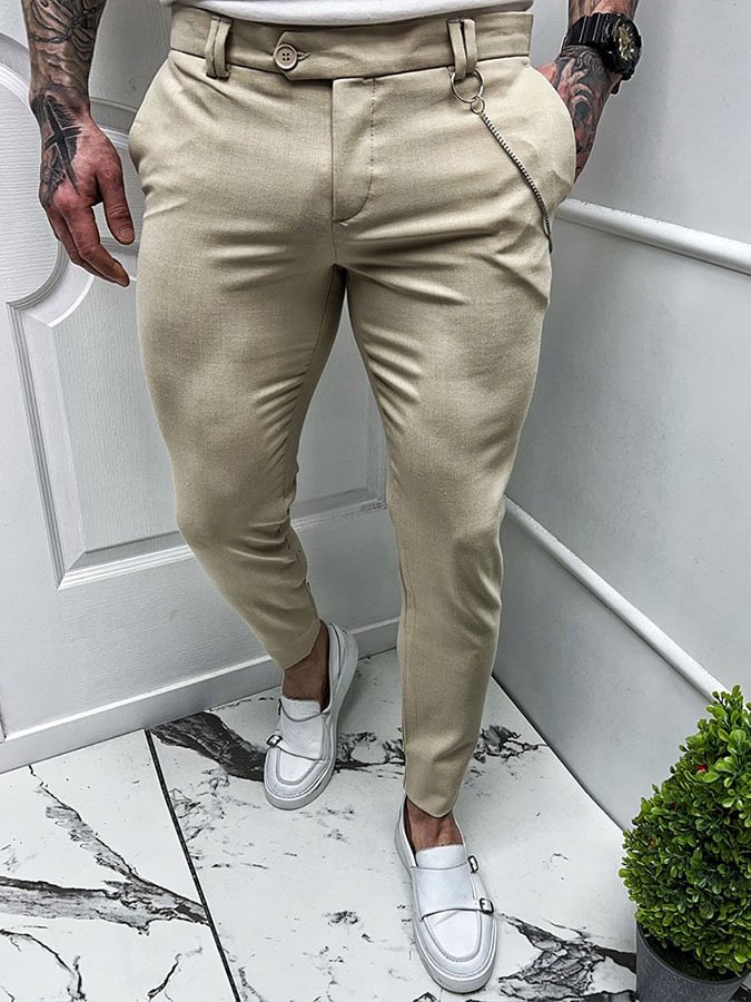Men's Sporty Elegant Brown Pants