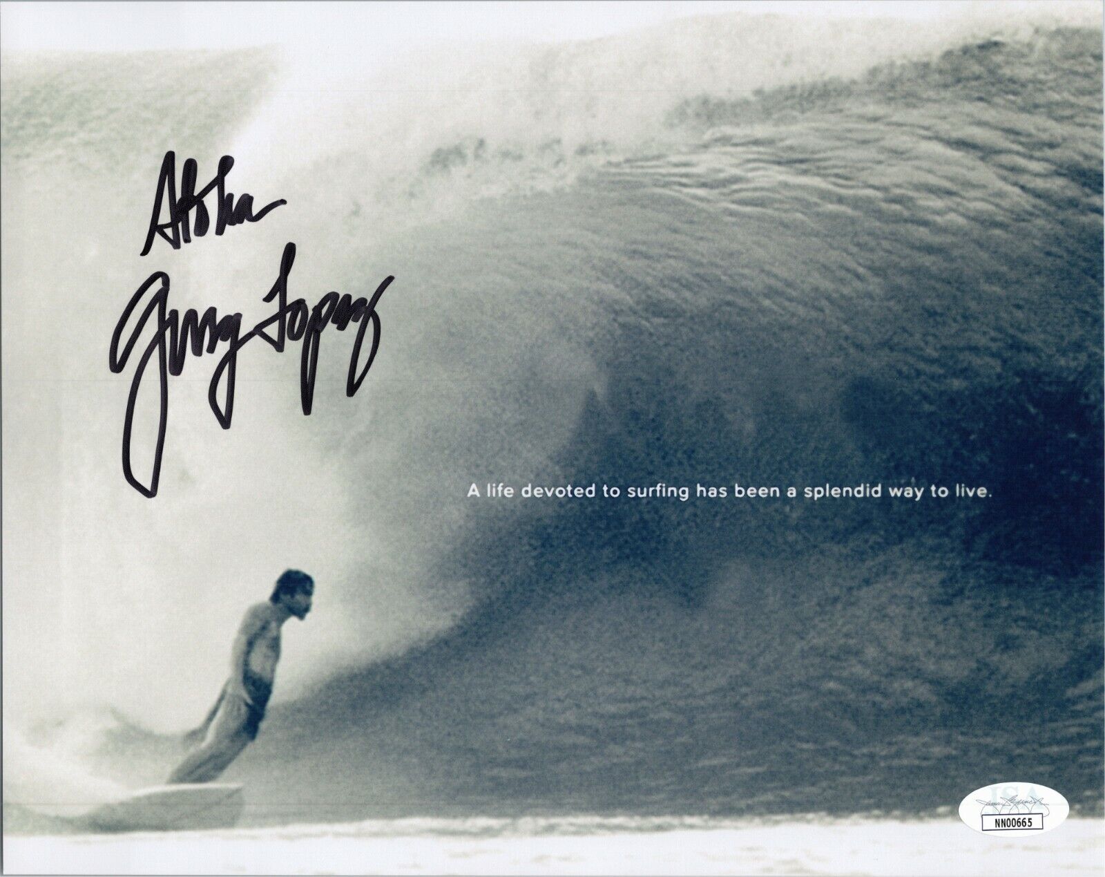 GERRY LOPEZ Authentic Hand-Signed Mr. Pipeline ~ SURFING