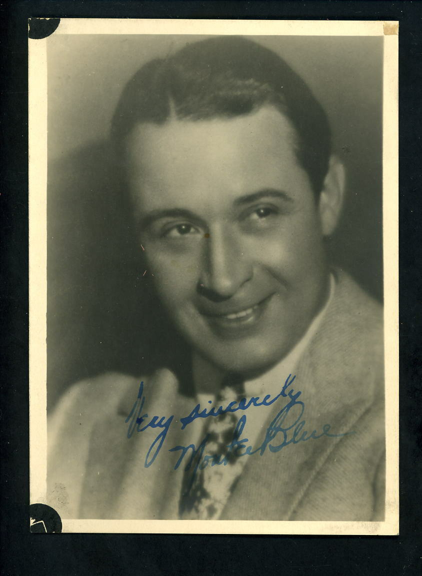 Monte Blue actor circa 1920's Studio Press Publicity 5 x 7 Photo Poster painting