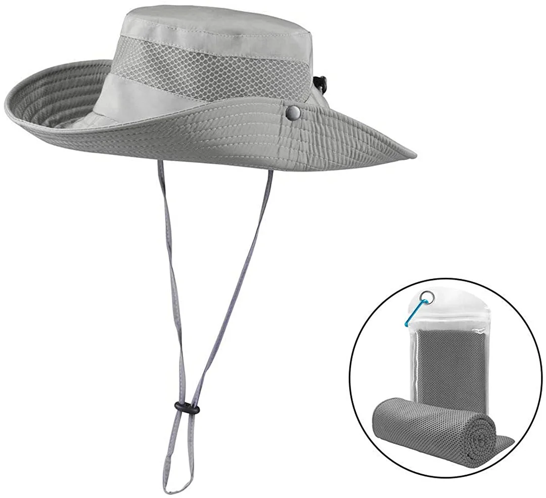 Waterproof Premium Sun Hats for Men Boonie Fishing Hat Protection UPF Fishing Towel