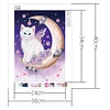Moon Cat-Crystal Rhinestone Diamond Painting