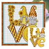 Sunflower Gnome - 11CT Stamped Cross Stitch 40*40cm/15.75*15.75in