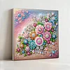 (Pre-Framed)Flowers-Special Shape Diamond Painting Kit(25x25cm)