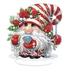 DIY Rose Gnome Acrylic Diamond Painting Single-Sided Desktop Ornaments