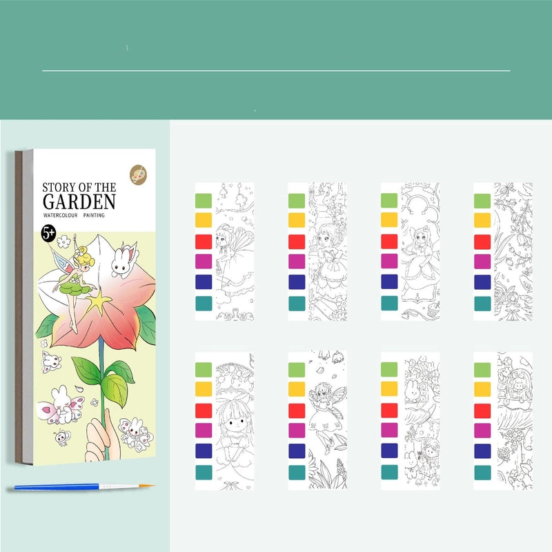 Children’s Gouache Note Picture Book With Paint And Brush Watercolor Coloring Graffiti Kindergarten Student Boys And Girls