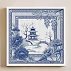 (Stamped/Counted) Orchid Porcelain Scenery-14CT Cross Stitch 40*40cm/15.75*15.75in