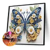 Butterfly-Partial Special Diamond Painting-30*30CM(Animal)
