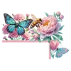 (US Local)Flowers Butterflies 5D DIY Wooden Diamond Painting Door Topper for Party (Right)