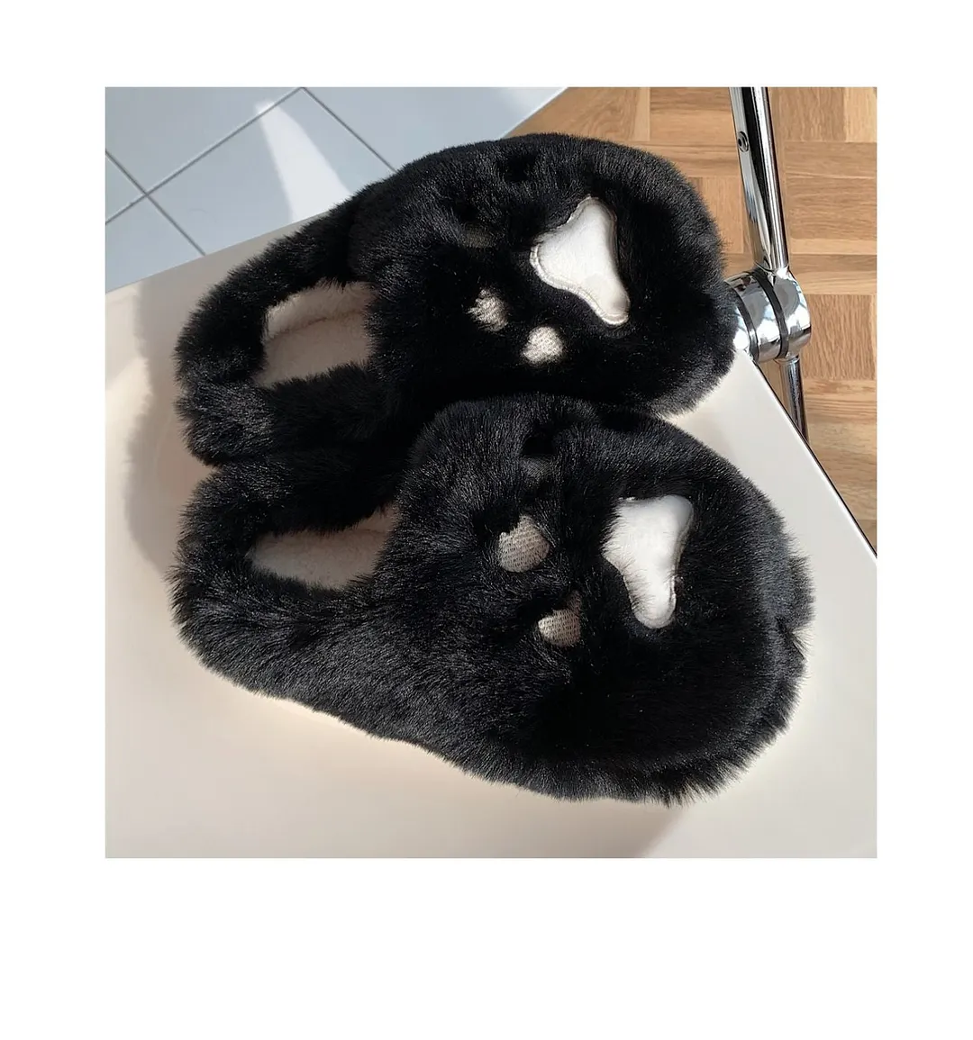 2022 Winter Women Slipper Cat Claw Cotton Home Slippers Warm And Non Slip Indoor Household Plush Slipper For Female