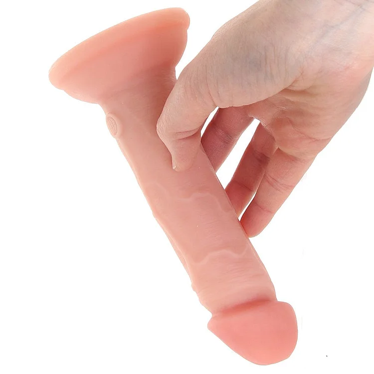pornhint Pornhint King Cock Elite Dual Density 6 Inch Silicone Vibe in Light