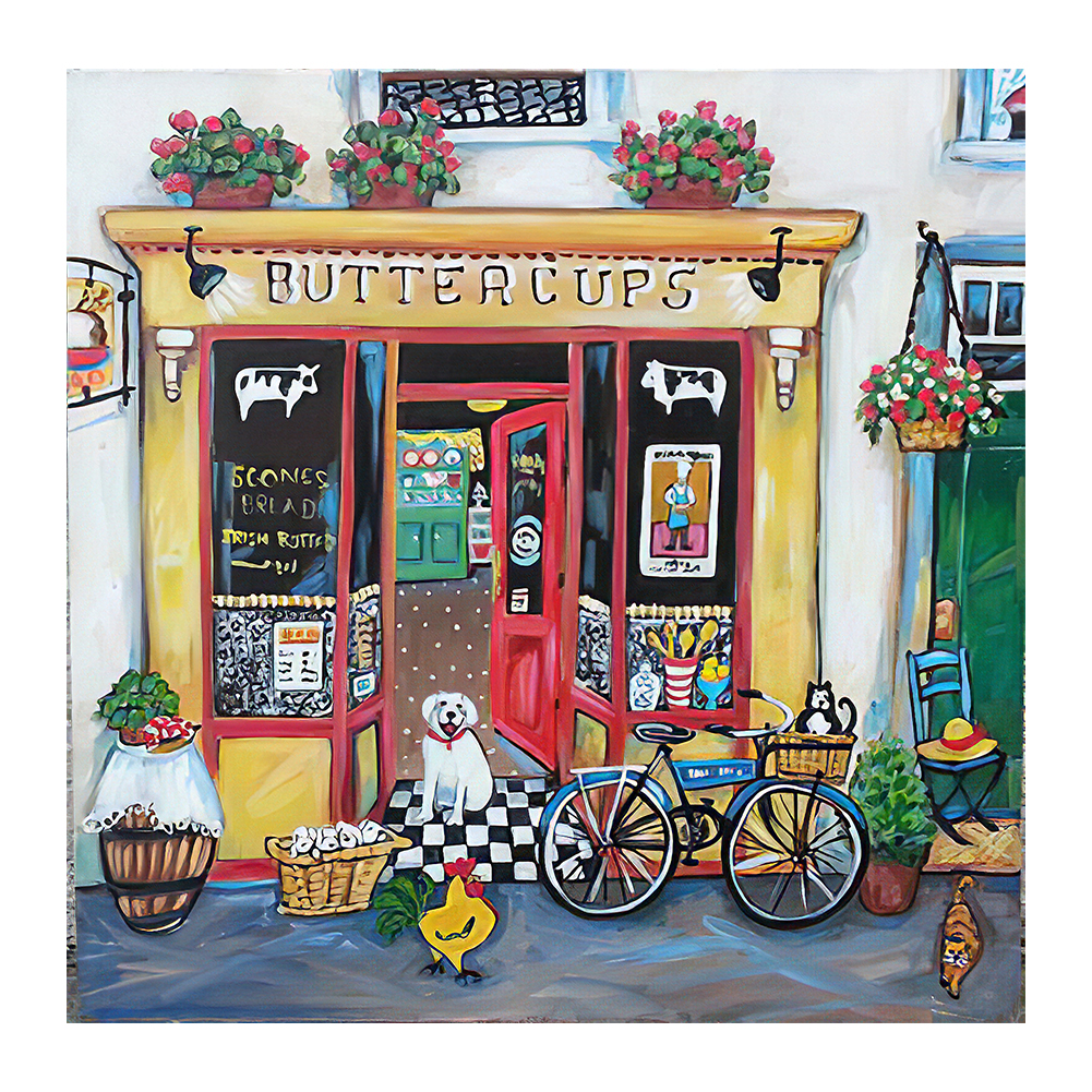 

Street Shop - Round Drill Diamond Painting - 40*40CM, 501 Original