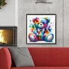 Diamond Painting-DIY Full Round Drill Cute Color Bear