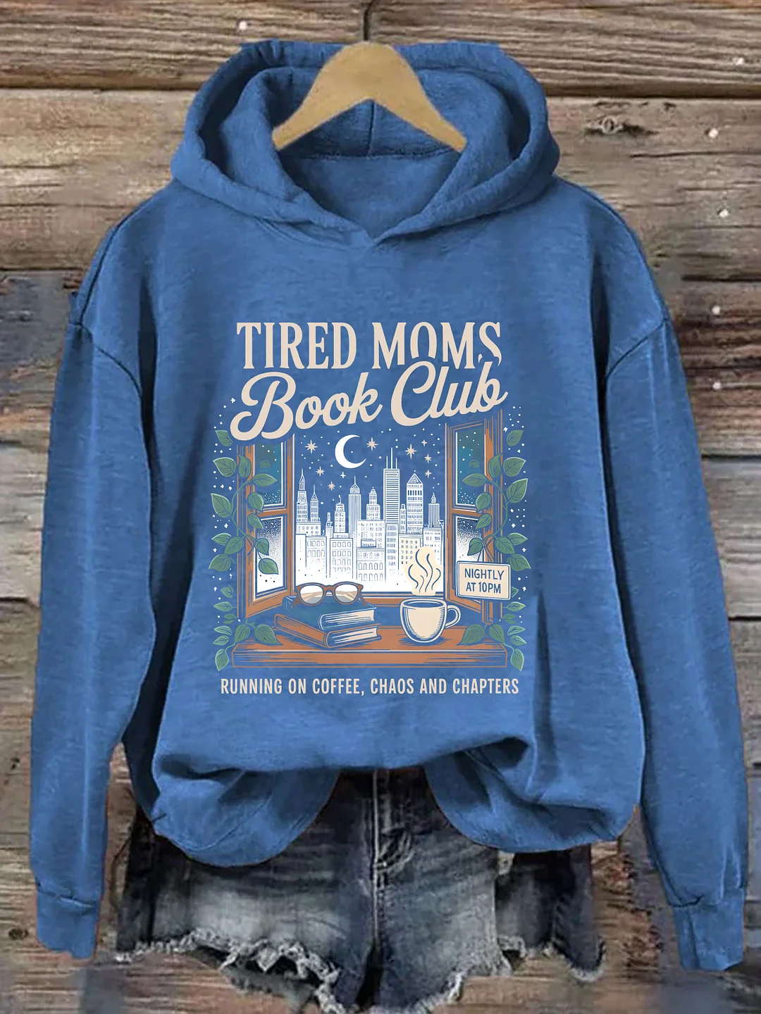Tired Moms Book Club Hoodie