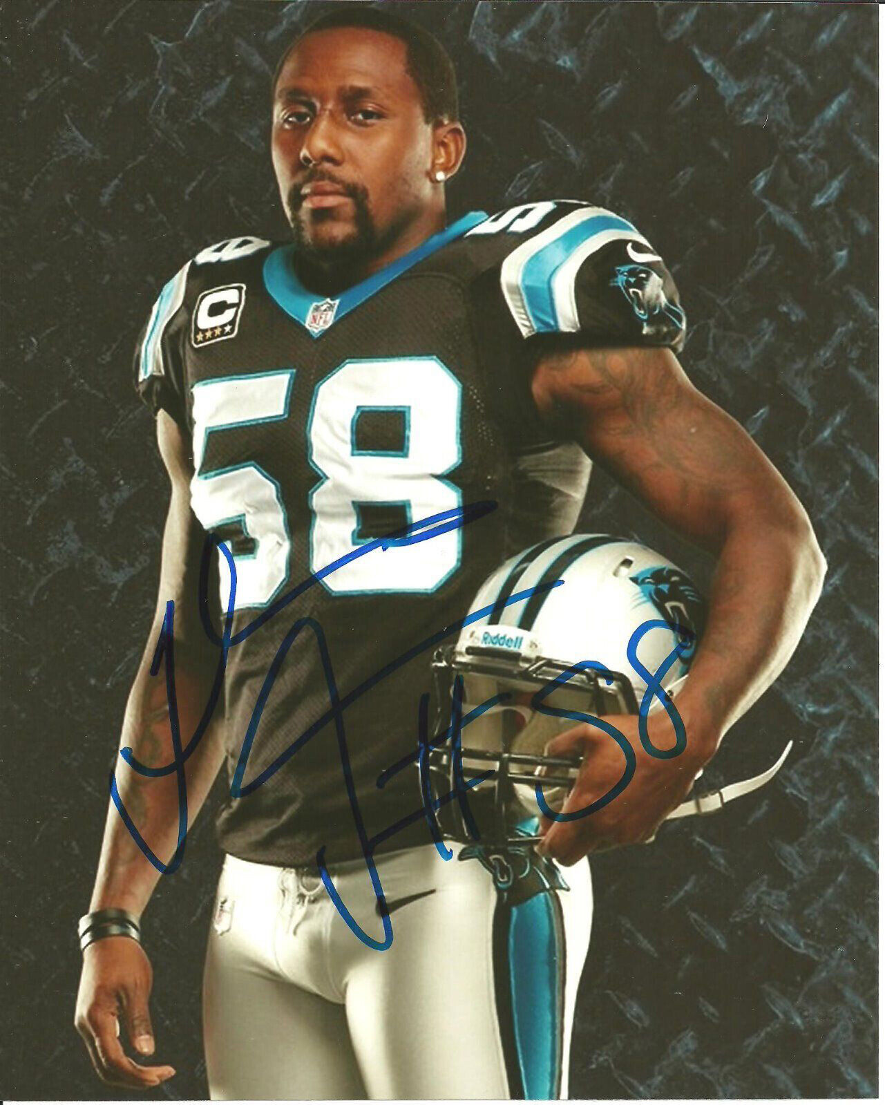 Thomas Davis CAROLINA PANTHERS Signed Autographed 8x10 Photo Poster painting Reprint