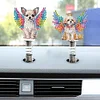 5Pcs Diamond Painting 2D Flat Angel Dog Shake Car Ornaments for Center Console
