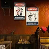 2PCS Warning - Metal Tin Signs Set(8*12Inch/12*16Inch)