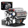 Mold King - Supercar V16 Engine | Set 10131BGT Supercar W16 Engine Electric Building Blocks Assembly Toy
