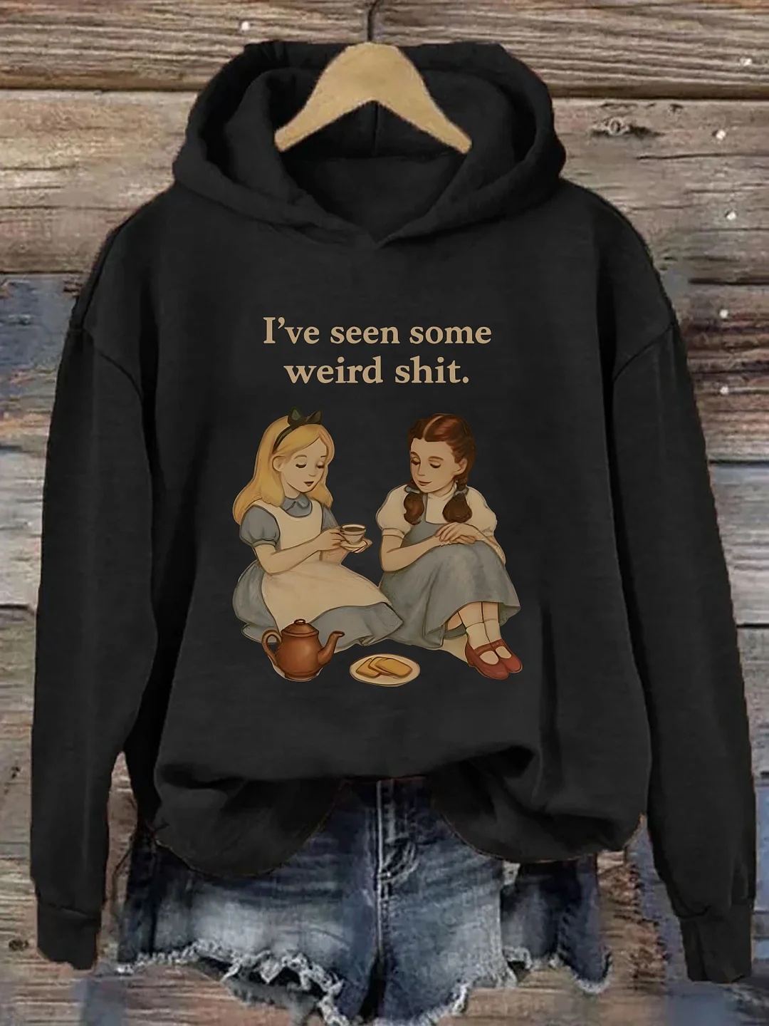 Vintage Girls Funny Hoodie