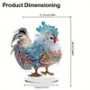 DIY Zodiac Chicken Diamond Painting Ornaments（Single Sided)