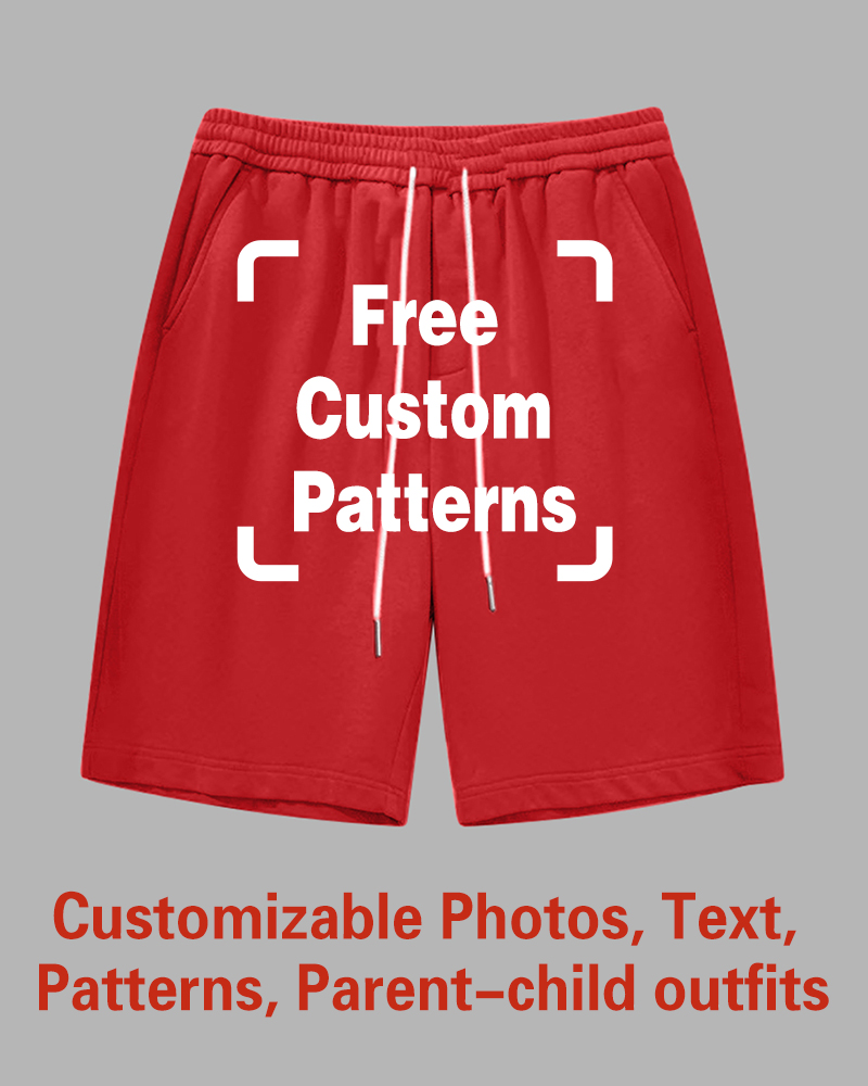 Custom Plus Size Shorts (You Can Upload Pictures, Text, Logo, Etc. To Customize Your Interesting Shorts)