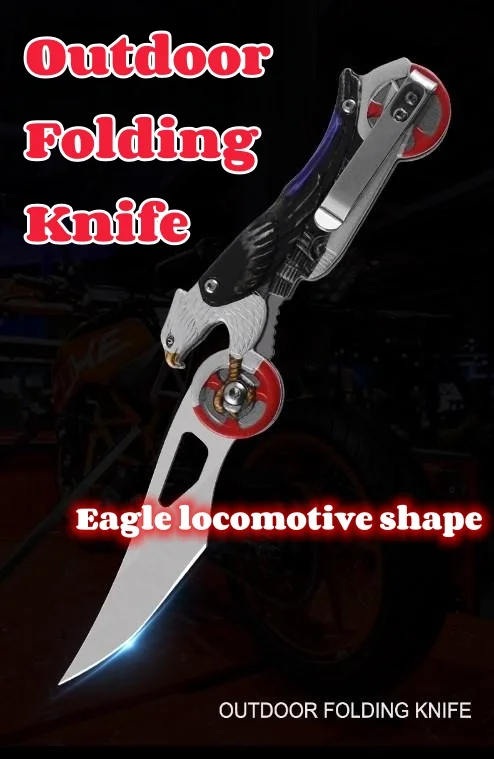 Outdoor Stainless Steel Camping Folding Knife Multipurpose Tactical Knife