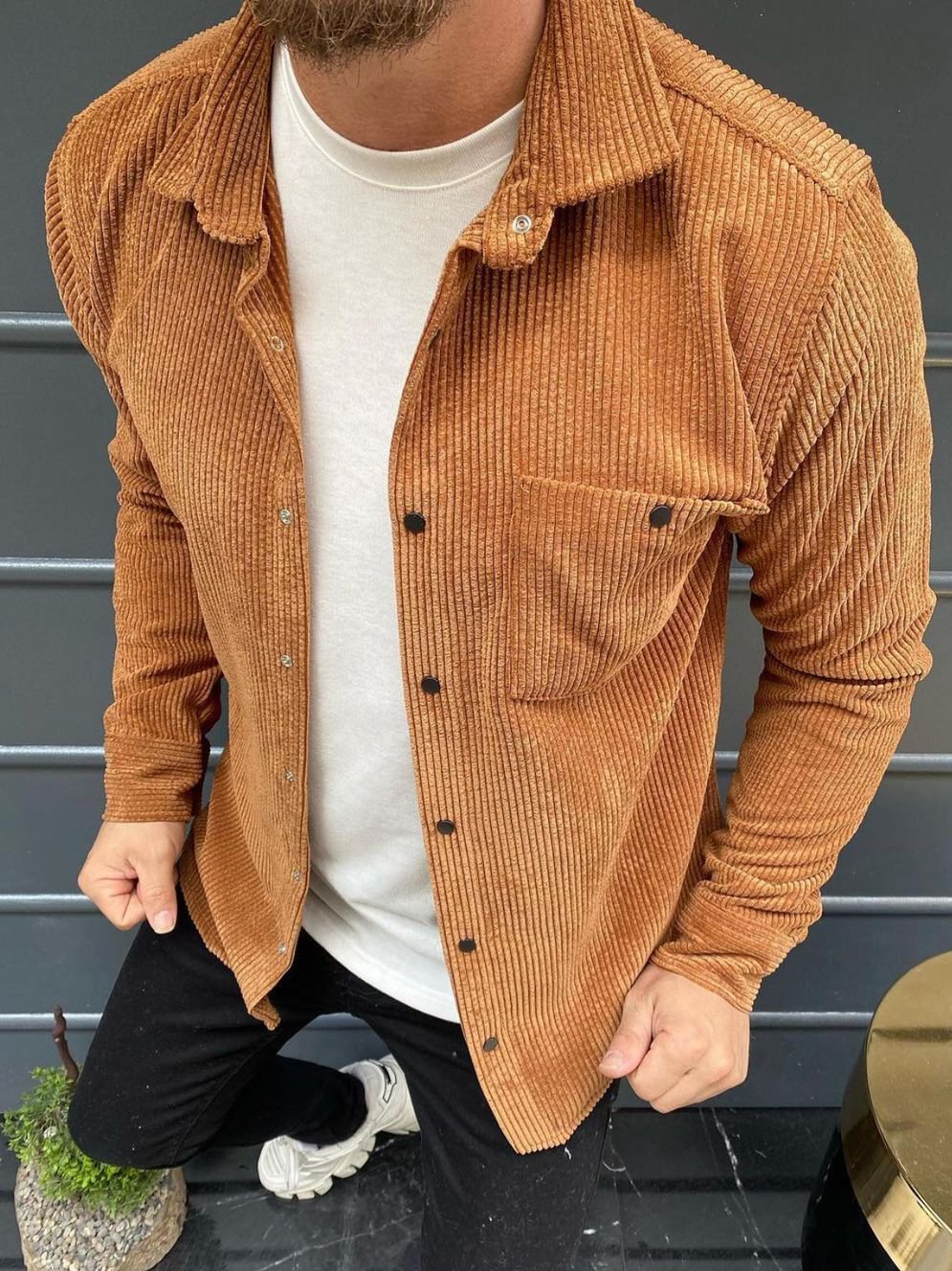 Orange Corduroy Jacket
