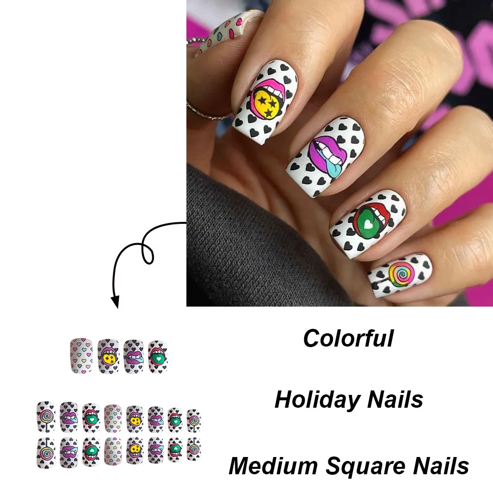 Churchf Churchf Chinese Square Nail Patch Is Removable