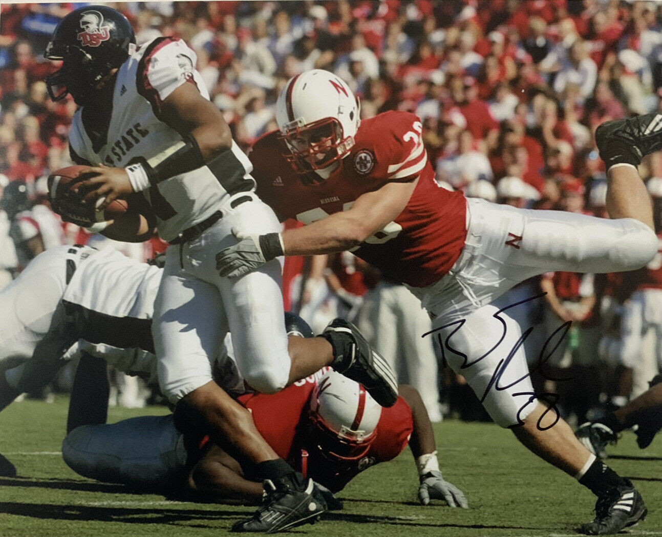 BARRETT RUUD HAND SIGNED 8x10 Photo Poster painting AUTOGRAPHED NEBRASKA CORNHUSKERS FOOTBALL