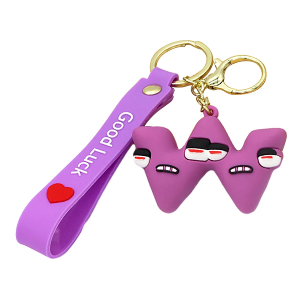 Letter A-Z Keychain Wacky Wizard Handbag Key Chain for Car Keys/Wallet/Backpack