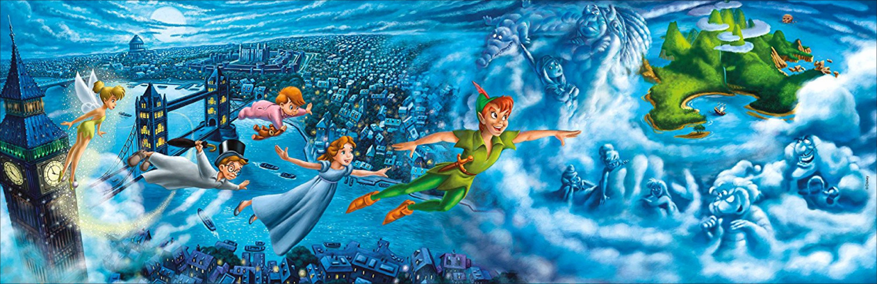 Disney Peter Pan Tinker Bell 80*30CM(Canvas) Full Round Drill Diamond Painting gbfke