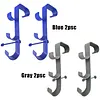 2pcs Pool Leaf Skimmer Net Holder Multifunctional Hook Design Skimmer & Cleaning Tool Bracket No-Drill Clip Installation for Home Swimming Leisure Time
