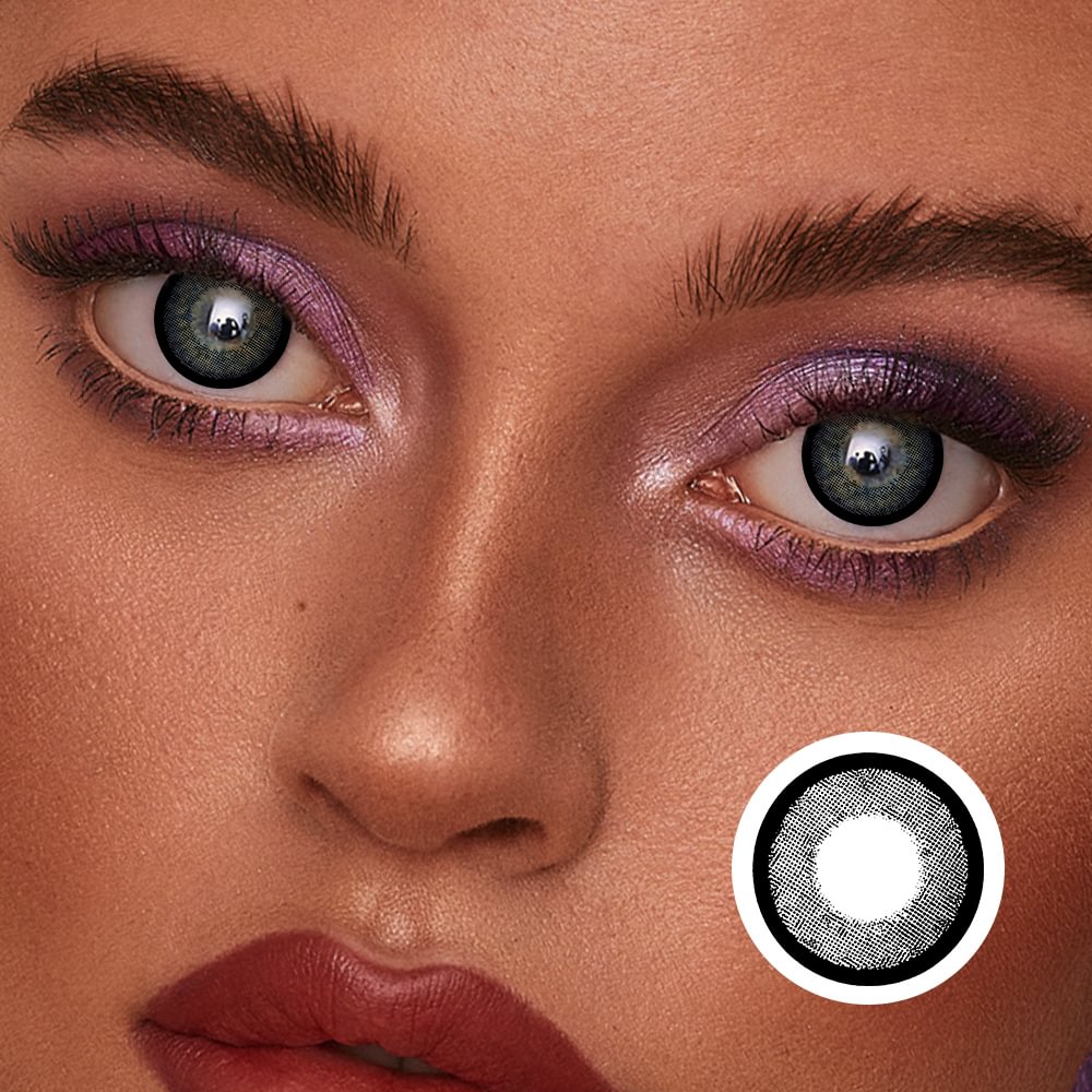 NEBULALENS Lan gray Yearly Prescription Colored Contacts NEBULALENS
