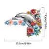 Delphin Tür Ecke Aufkleber - 5d DIY Handwerk Dekoration
